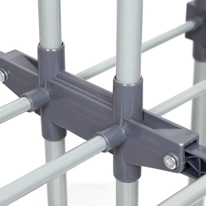 Étendoir à linge extensible – grande capacité, robuste et pliable  Gris