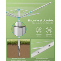 Étendoir à linge parapluie - Une solution pratique et efficace - Aéraly