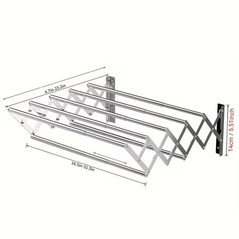 Étendoir à linge pliable mural 42x80CM