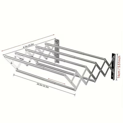 Étendoir à linge pliable mural 42x80CM