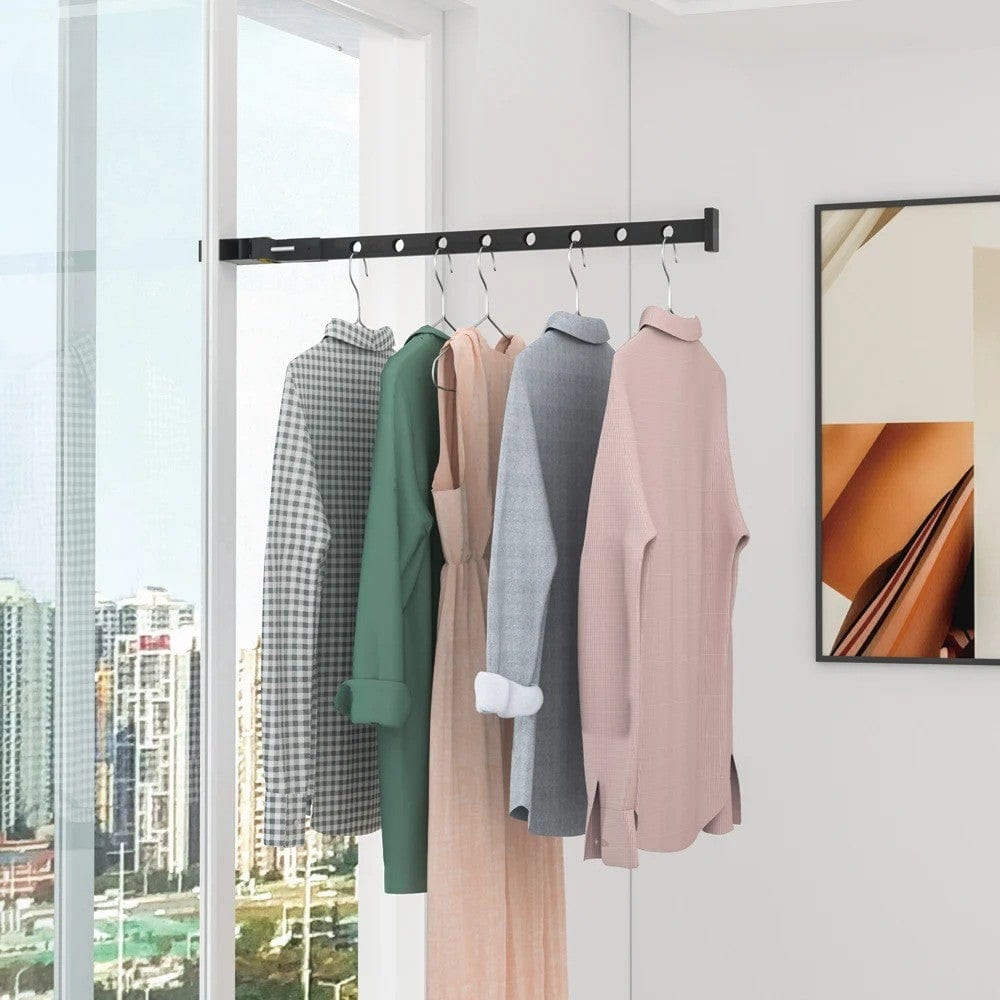 étendoir à linge pour porte rotatif