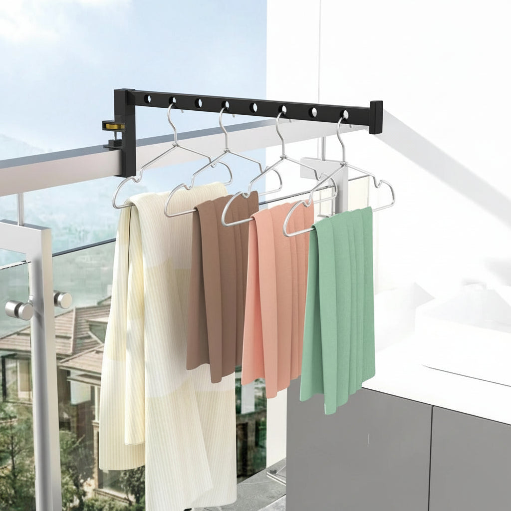 étendoir à linge pour porte rotatif - Aéraly