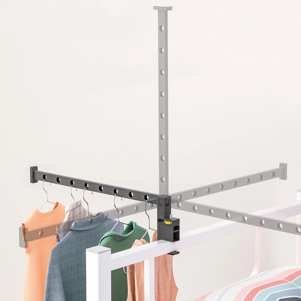 étendoir à linge pour porte rotatif - Aéraly