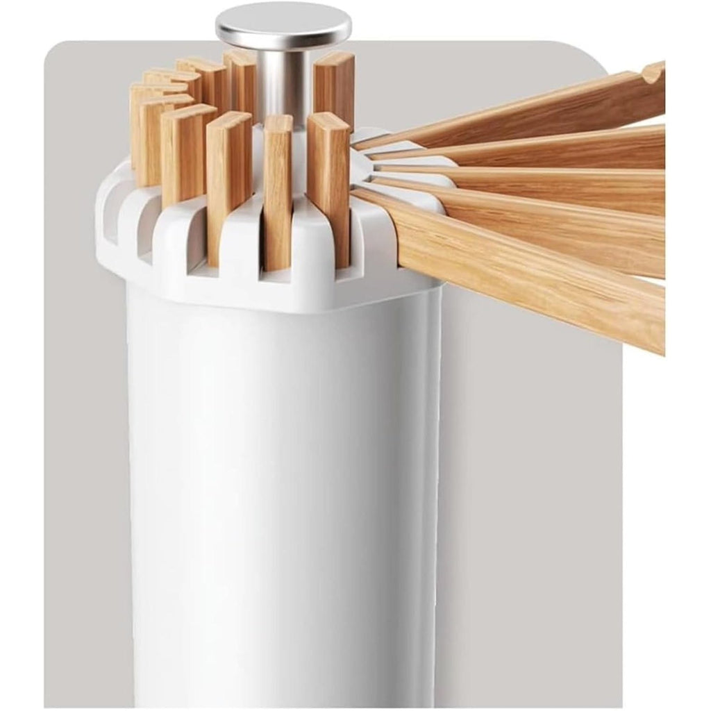 Étendoir à linge trépied pliable 40 kg – Design bois élégant - Aéraly