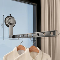 Étendoir à linge ventouse sans perçage – Aluminium robuste - Aéraly