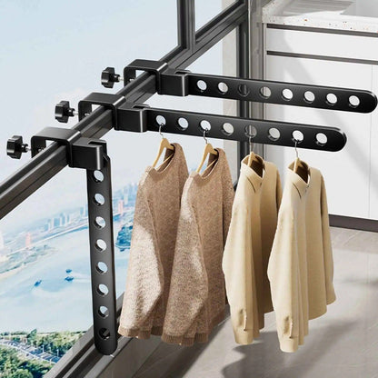 Étendoir de fenêtre & balcon pliable  – Gain de place