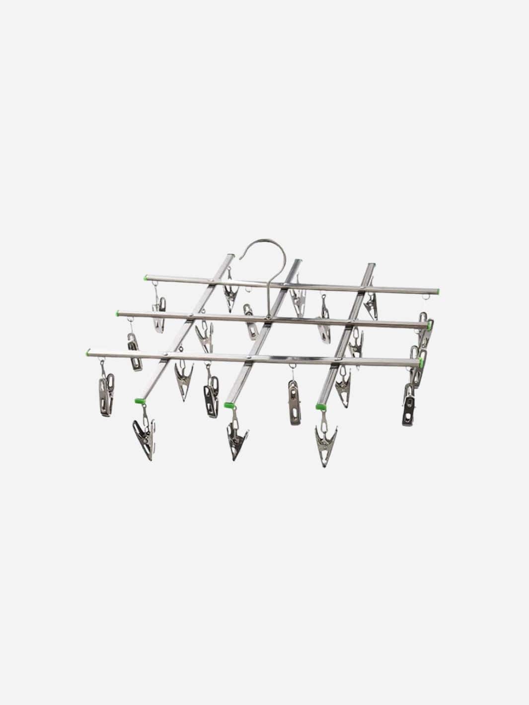 étendoir à linge pliable acier inoxydable