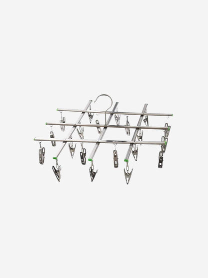 étendoir à linge pliable acier inoxydable