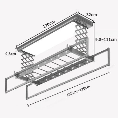 Étendoir plafond - électrique avec télécommande et stérilisation UV