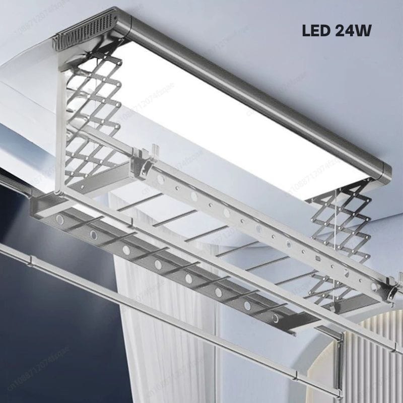 Étendoir plafond - électrique avec télécommande et stérilisation UV