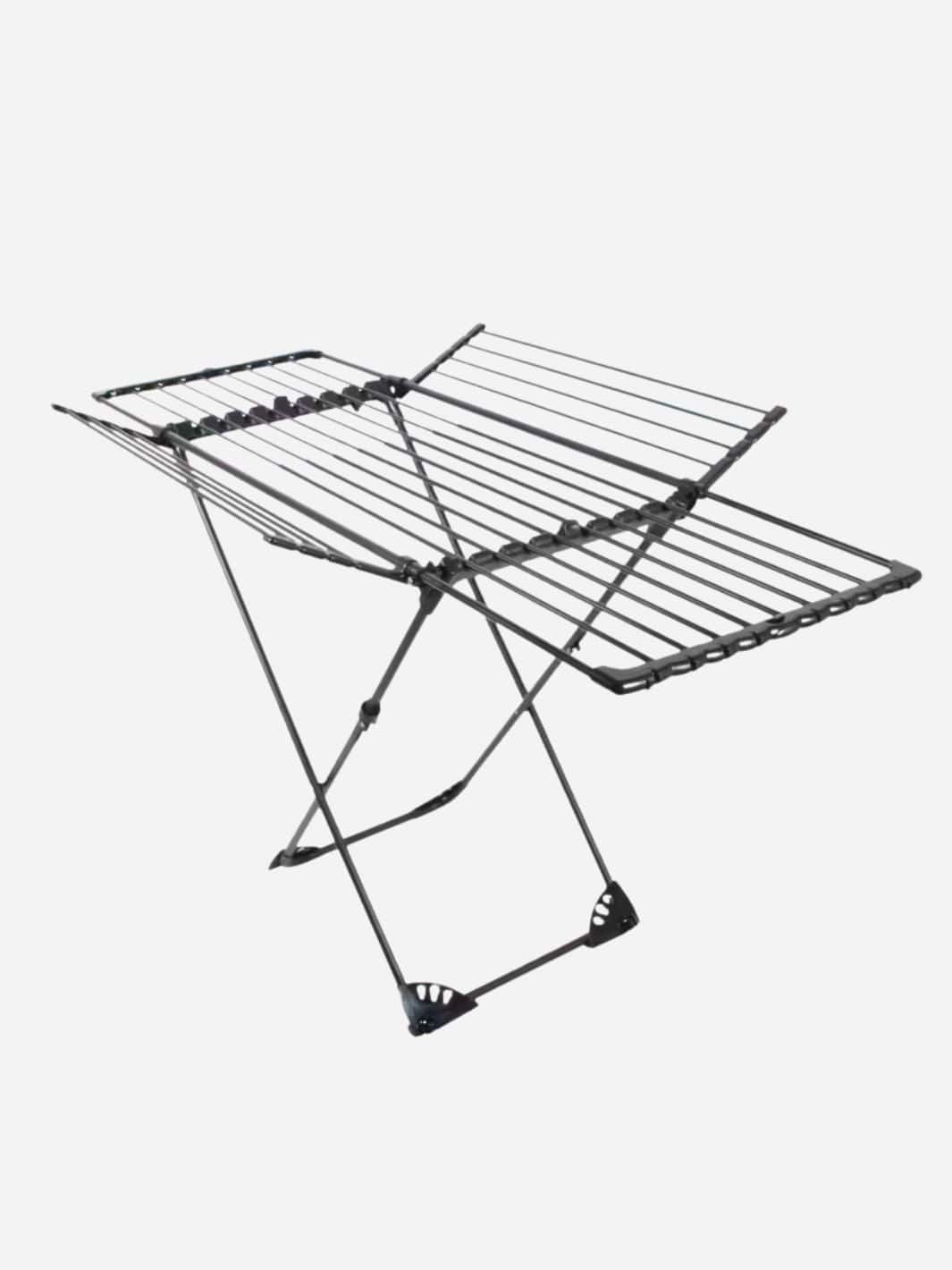 Étendoir pliant - Maximisez votre espace de séchage Noir