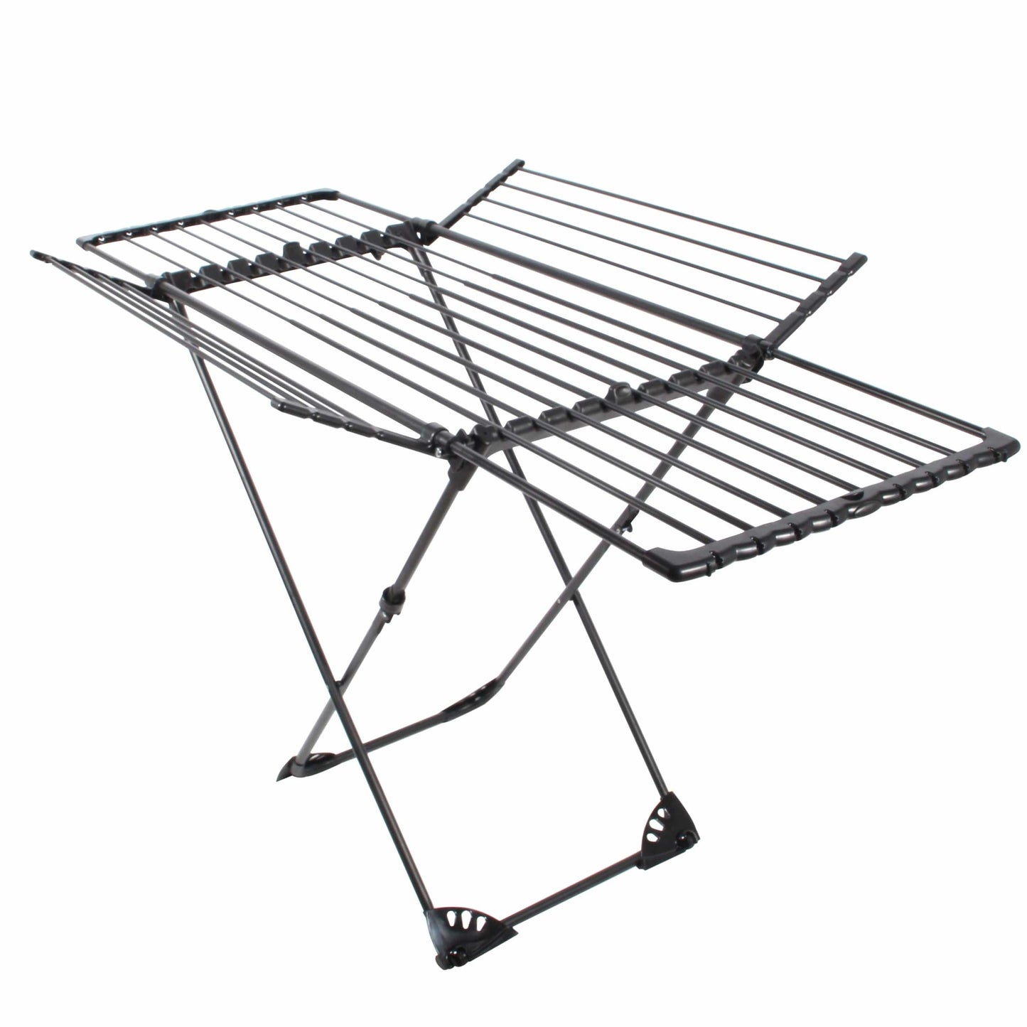 Étendoir pliant - Maximisez votre espace de séchage Noir