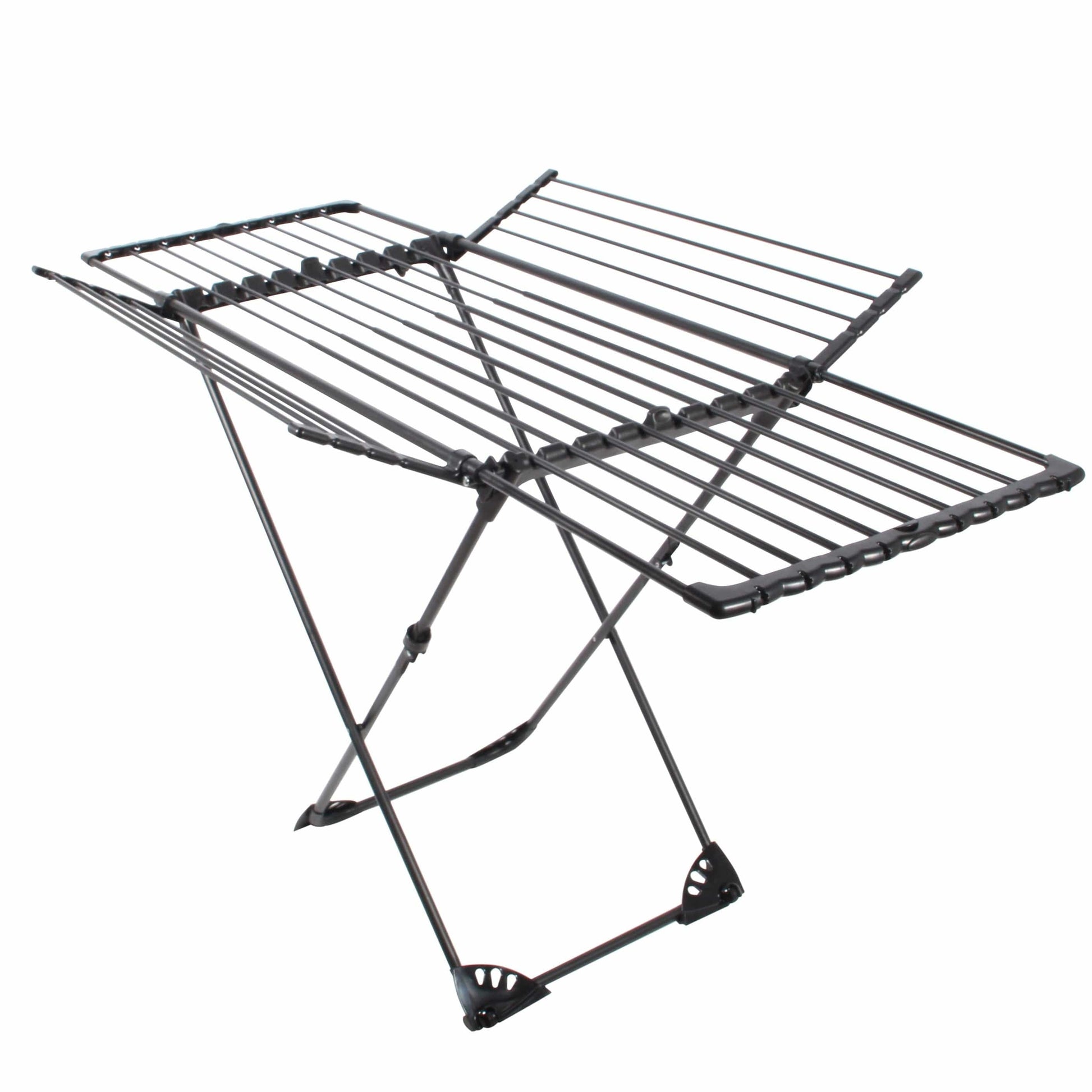 Étendoir pliant - Maximisez votre espace de séchage Noir