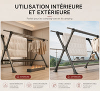 Étendoir à linge extérieur solide | Robuste et durable