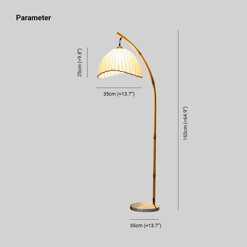 MODVE - Lampadaire, Métal et Tissu, Salon