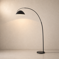 Lampadaire arc abat-jour cylindrique CURVIA