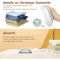 Fer à repasser de voyage – Mini fer portable double tension - Aéraly