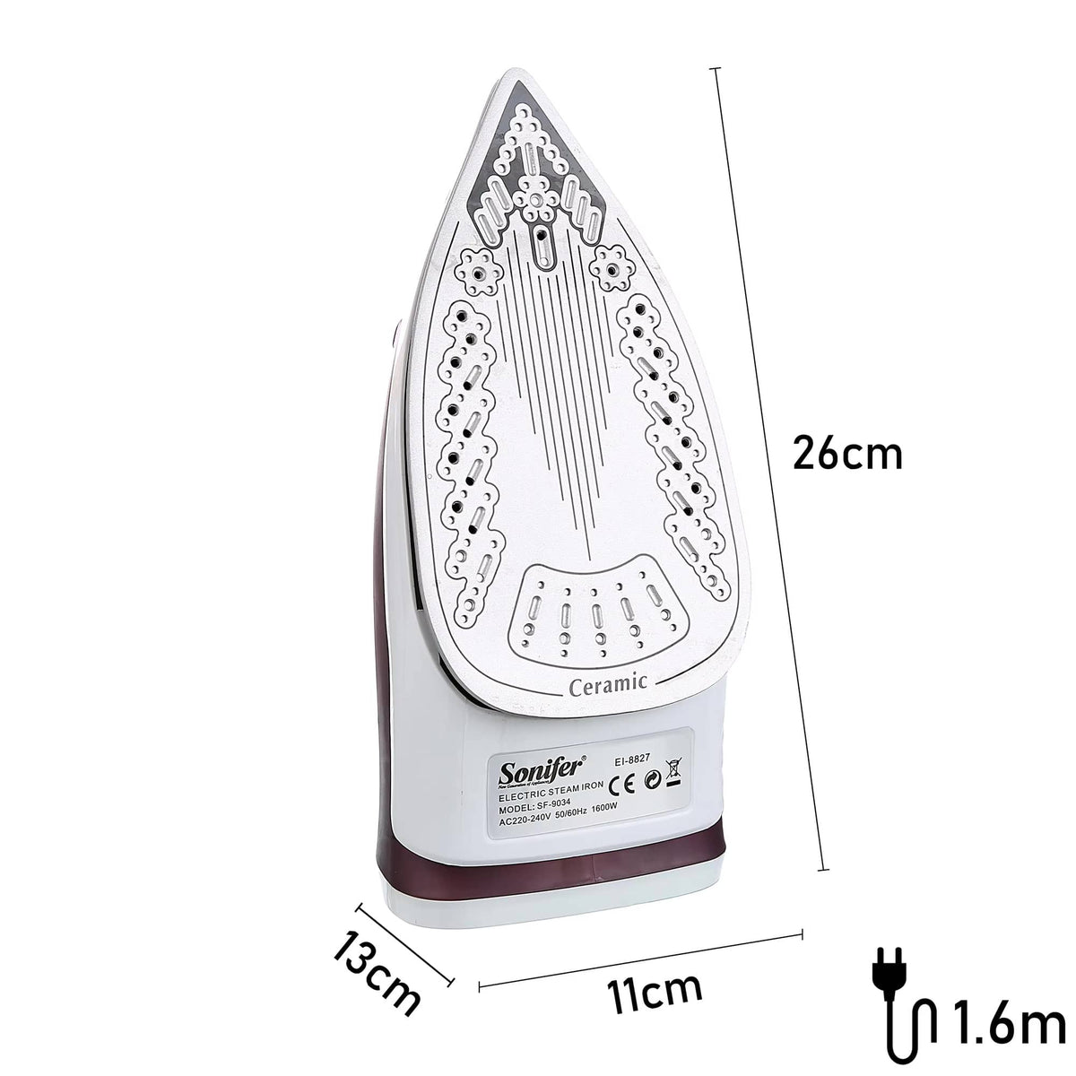 Fer à vapeur électrique 1600W – Compact et efficace - Aeraly