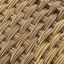 Grand panier en rotin tressé avec doublure amovible Rotin