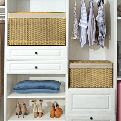 Grand panier en rotin tressé avec doublure amovible Rotin