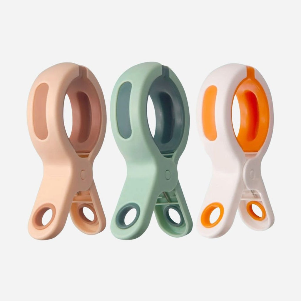 Grosse pince plastique antidérapante pour linges - Lot de 12 - Aéraly