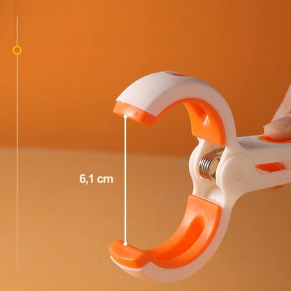 Grosse pince plastique antidérapante pour linges - Lot de 12