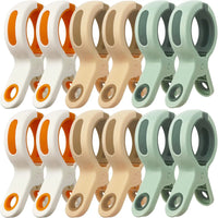 Grosse pince plastique antidérapante pour linges - Lot de 12 - Aéraly