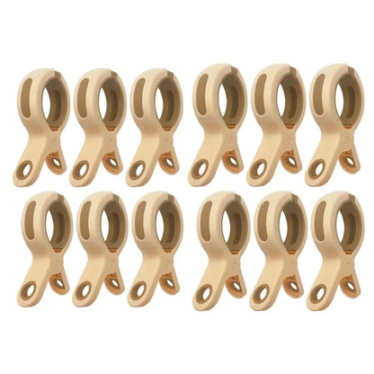 Grosse pince plastique antidérapante pour linges - Lot de 12 12 pcs - Rose