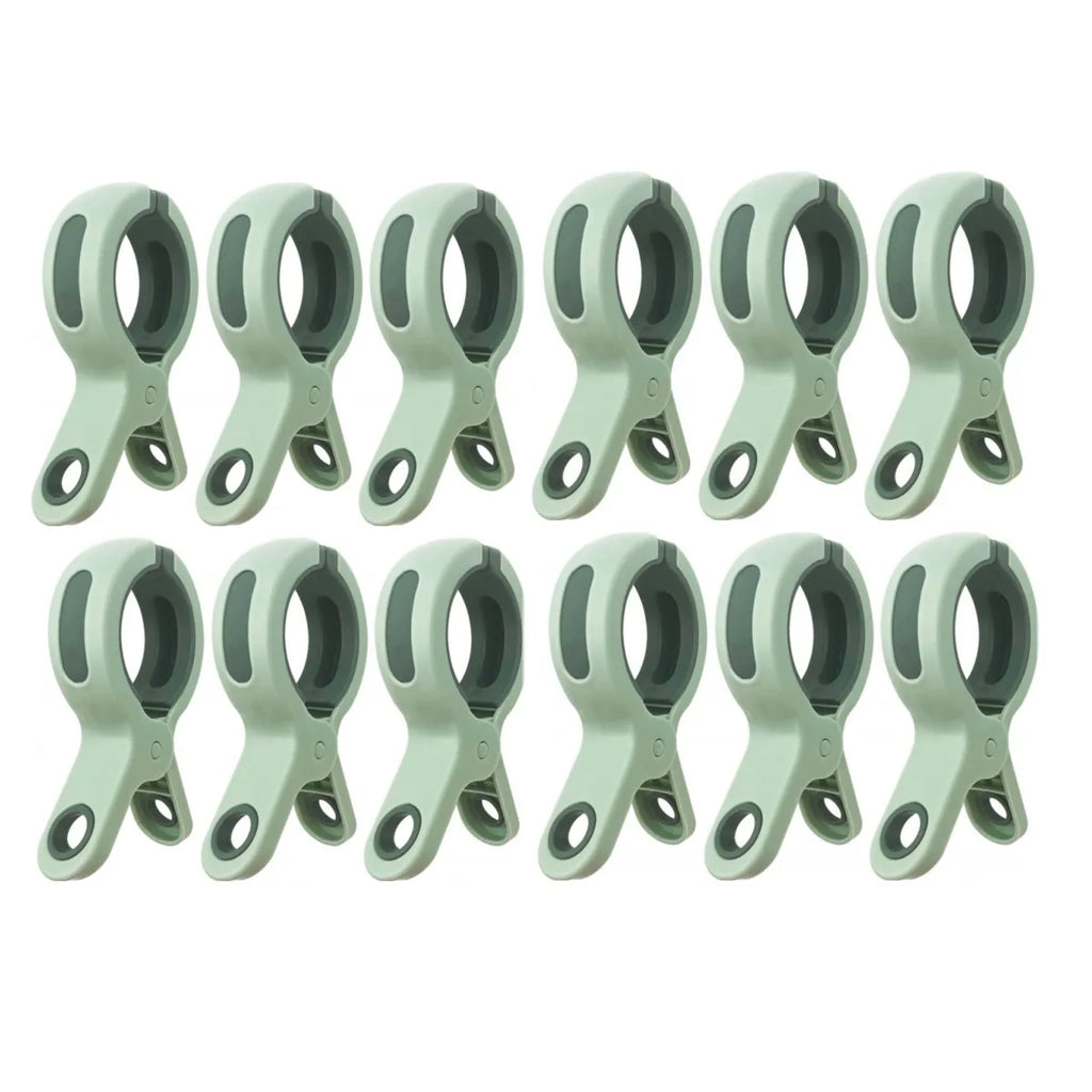 Grosse pince plastique antidérapante pour linges - Lot de 12 - Aéraly