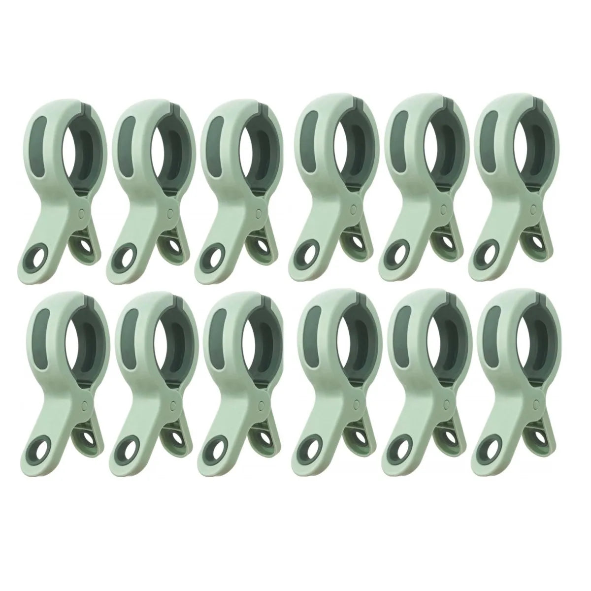 Grosse pince plastique antidérapante pour linges - Lot de 12 - Aéraly