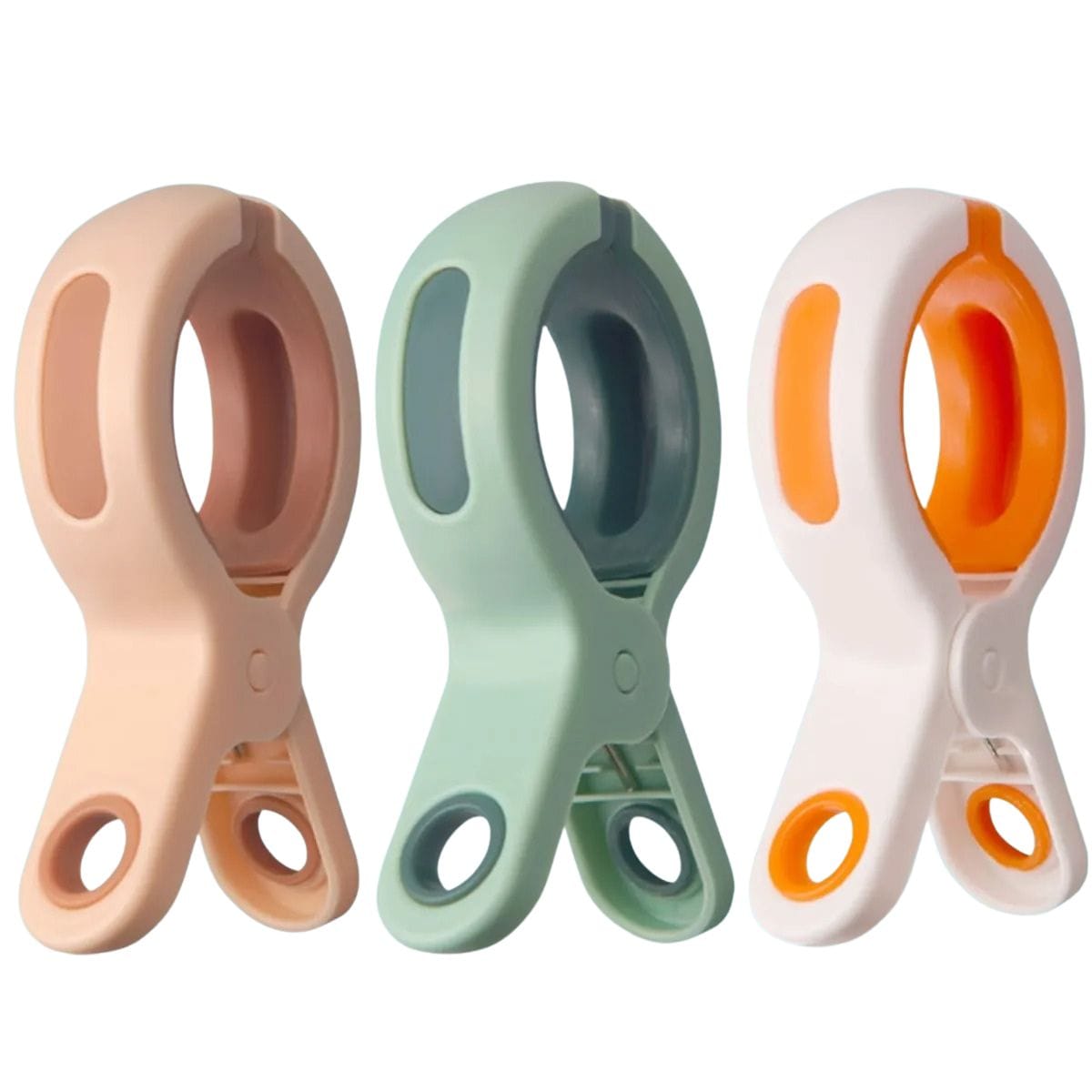 Grosse pince plastique antidérapante pour linges - Lot de 12 3 pcs - Mix de couleur