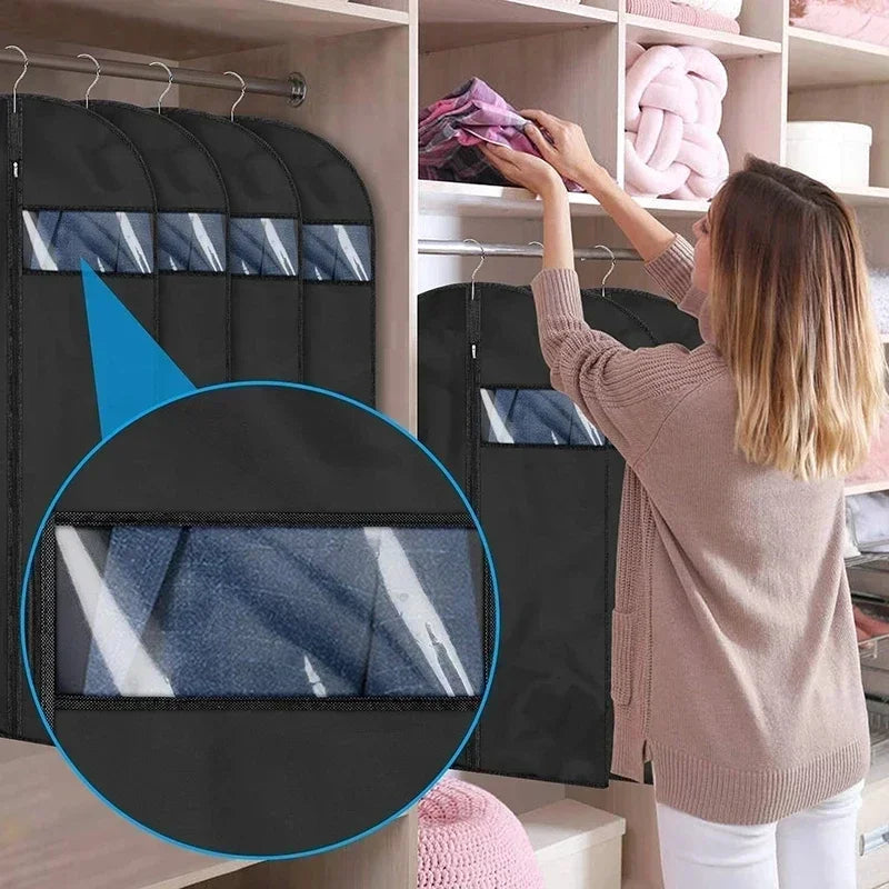 Housse anti-poussière vêtements suspendus placard - Aéraly