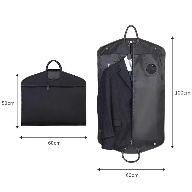 Housse pour vêtements hommes luxe - Protégez vos vêtements avec style et efficacité A-Noir / 60x100cm