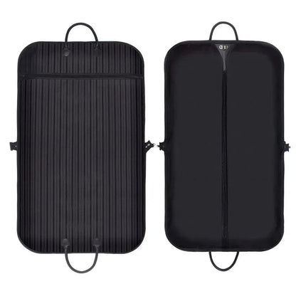 MOD Garment Bags Oxford Cloth Striped Clothes Dust Cover Dress Protection Case Dustproof Suit Pack Suit Storage Handbag black / 100X60cm