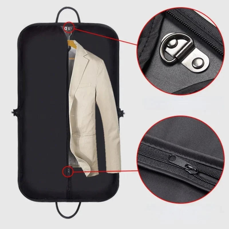 MOD Garment Bags Oxford Cloth Striped Clothes Dust Cover Dress Protection Case Dustproof Suit Pack Suit Storage Handbag