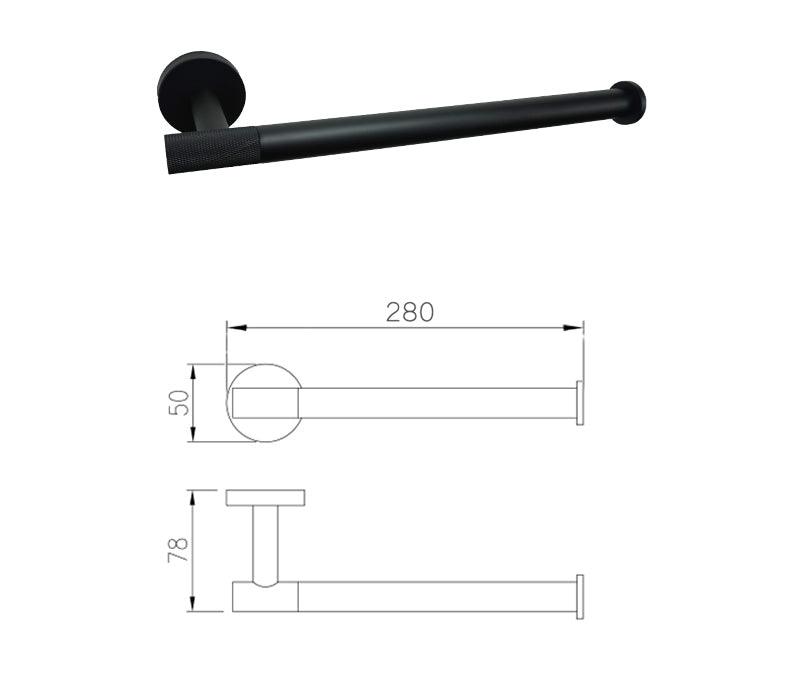Accessoires de salle de bain noir mat