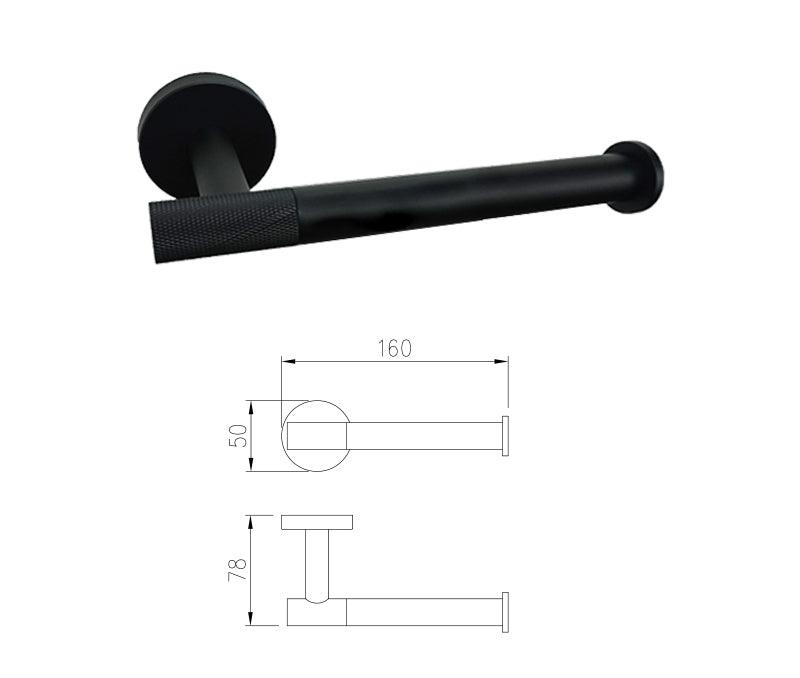 Accessoires de salle de bain noir mat