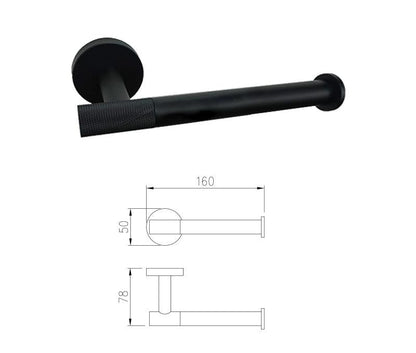 Accessoires de salle de bain noir mat