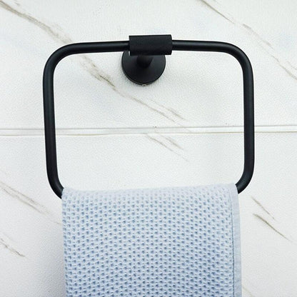 Accessoires de salle de bain noir mat
