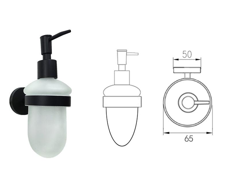Accessoires de salle de bain noir mat
