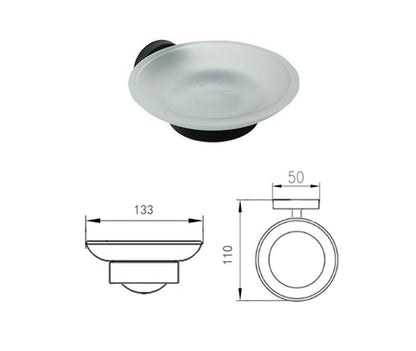 Accessoires de salle de bain noir mat