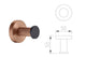 Accessoires de salle de bain or rose et noir mat