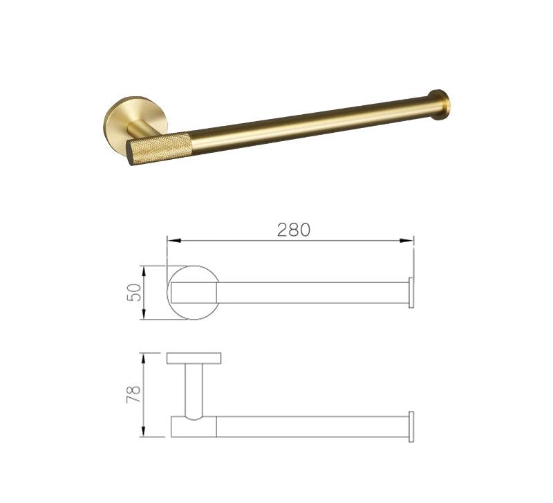 Accessoires de salle de bain or satiné