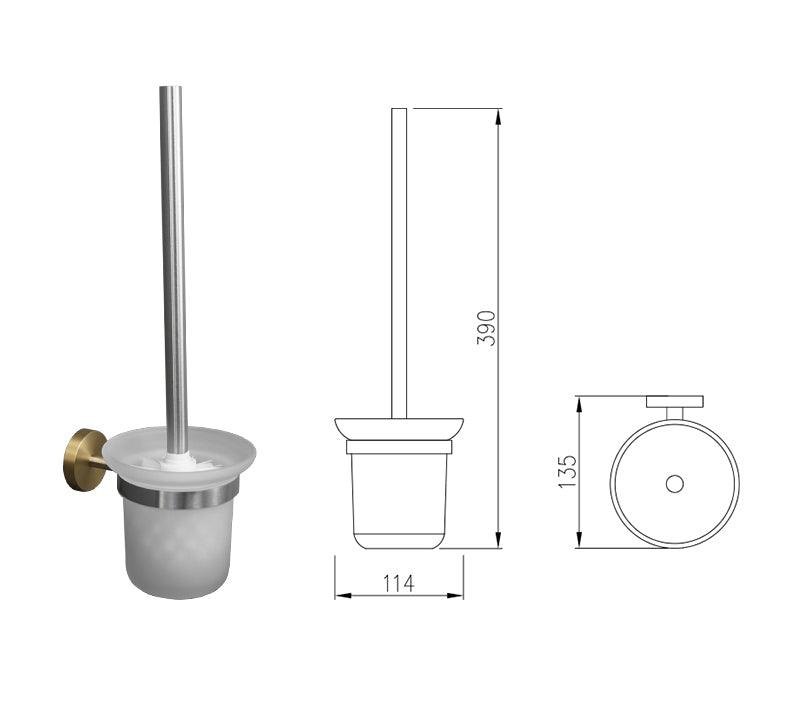 Accessoires de salle de bain nickel brossé et or satiné