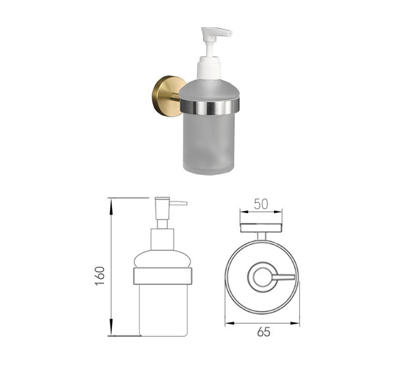 Accessoires de salle de bain nickel brossé et or satiné