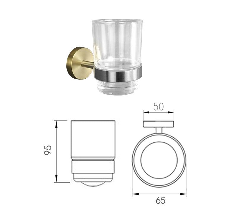 Accessoires de salle de bain nickel brossé et or satiné