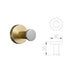 Accessoires de salle de bain nickel brossé et or satiné