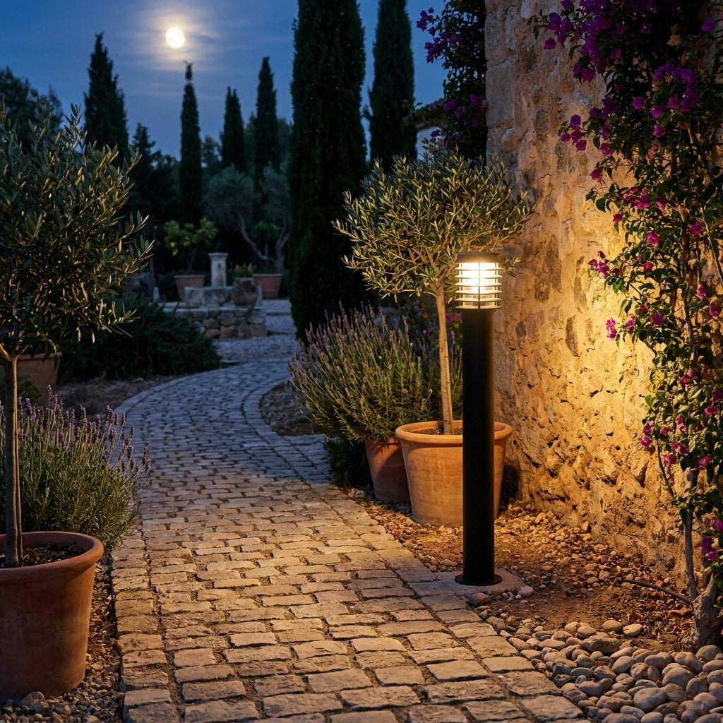 Lampadaire d'extérieur acier inoxydable VESPERA