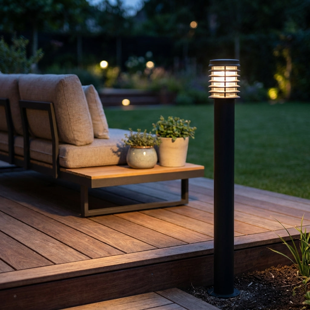 Lampadaire d'extérieur acier inoxydable VESPERA