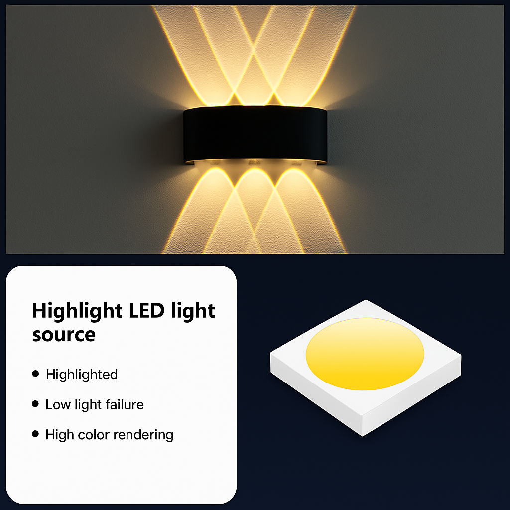 Applique murale LED étanche IP65 AEGIS